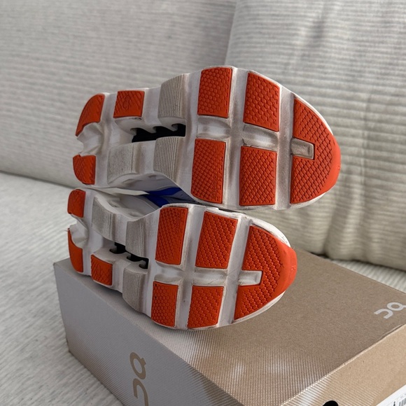 On Cloudmostwr White and Blue Running Shoes - Picture 5 of 6